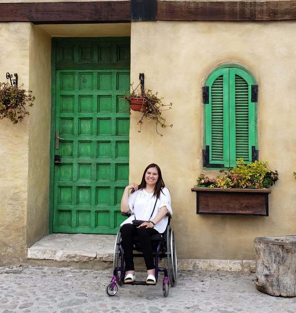 En silla de ruedas por México