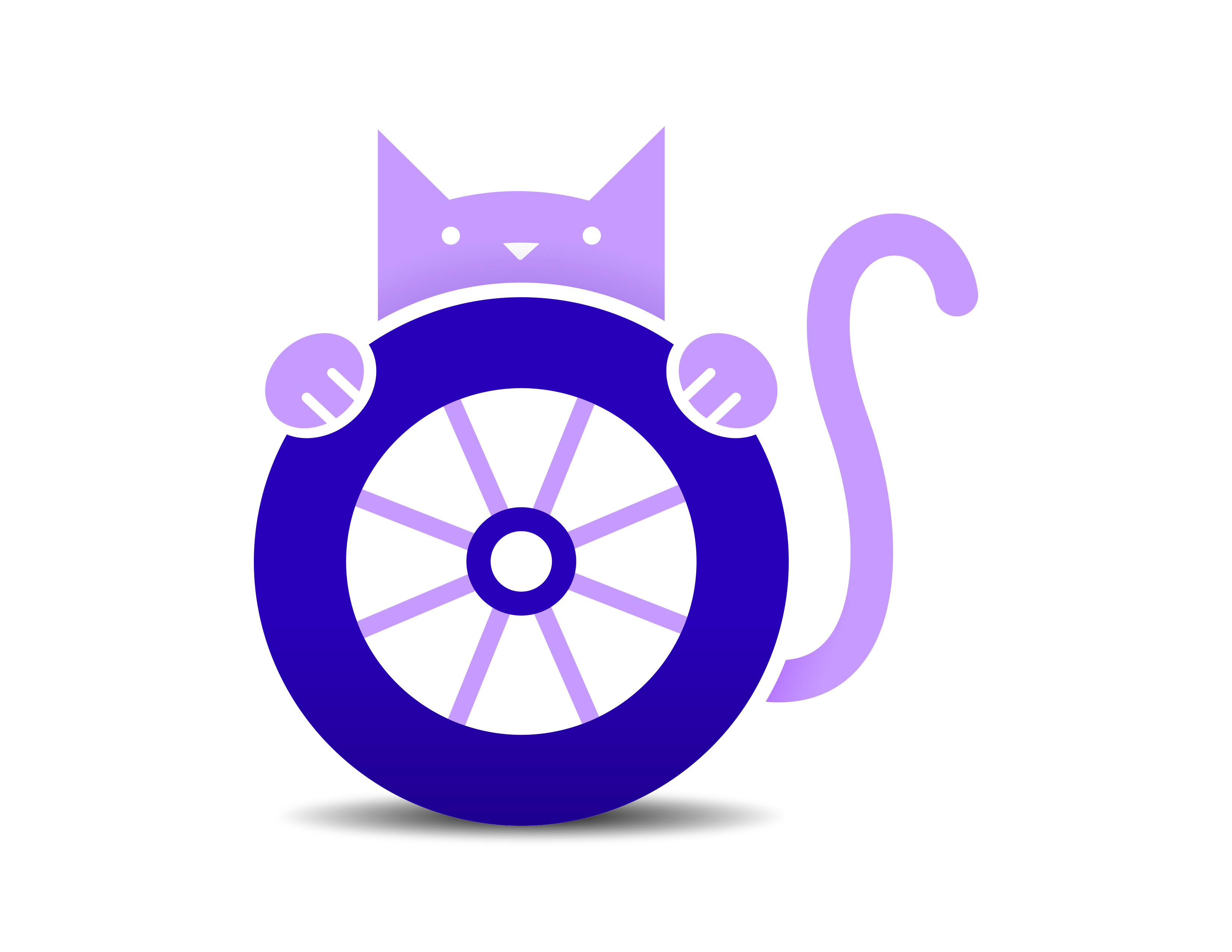 Logo el gato con ruedas
